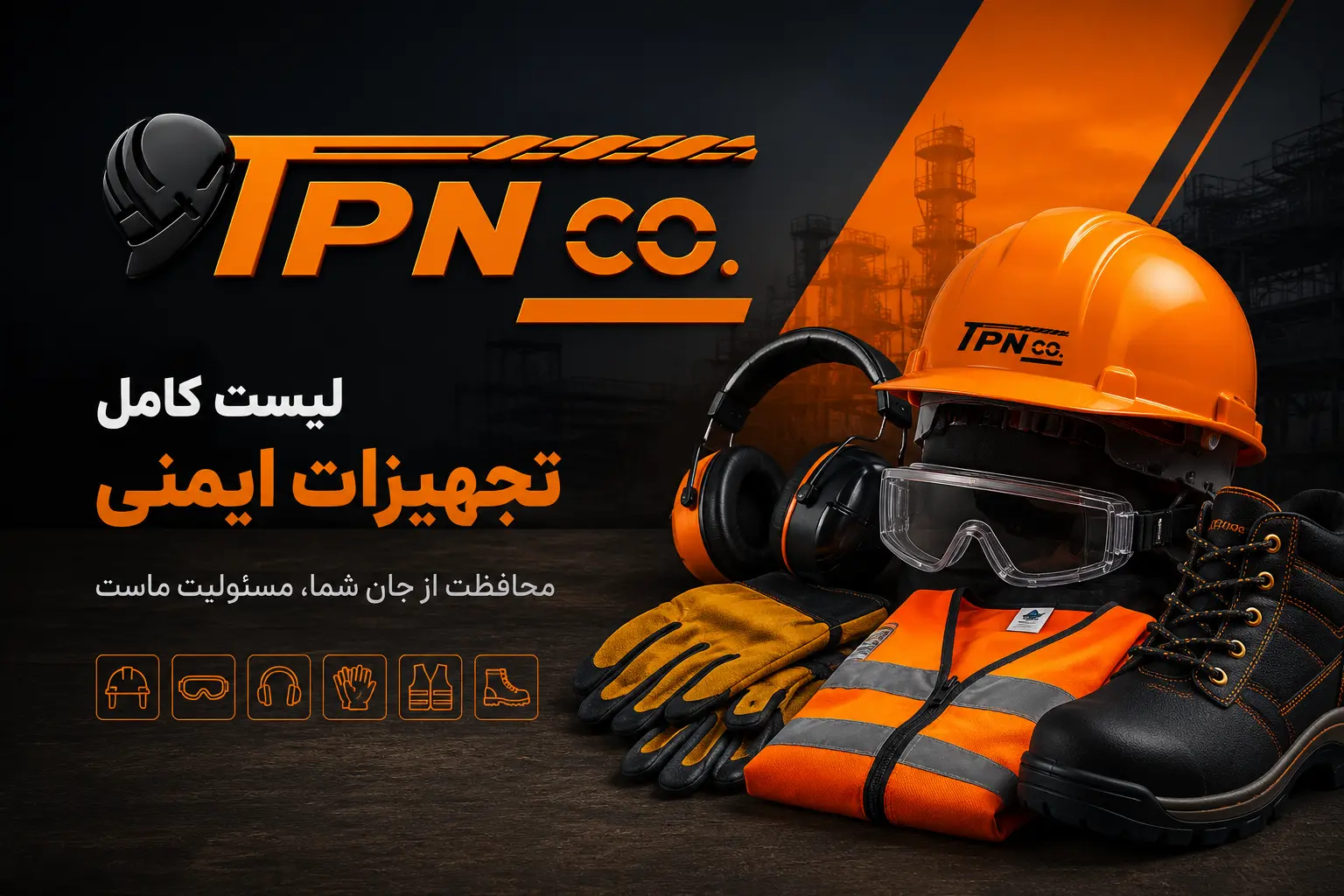 لیست تجهیزات ایمنی