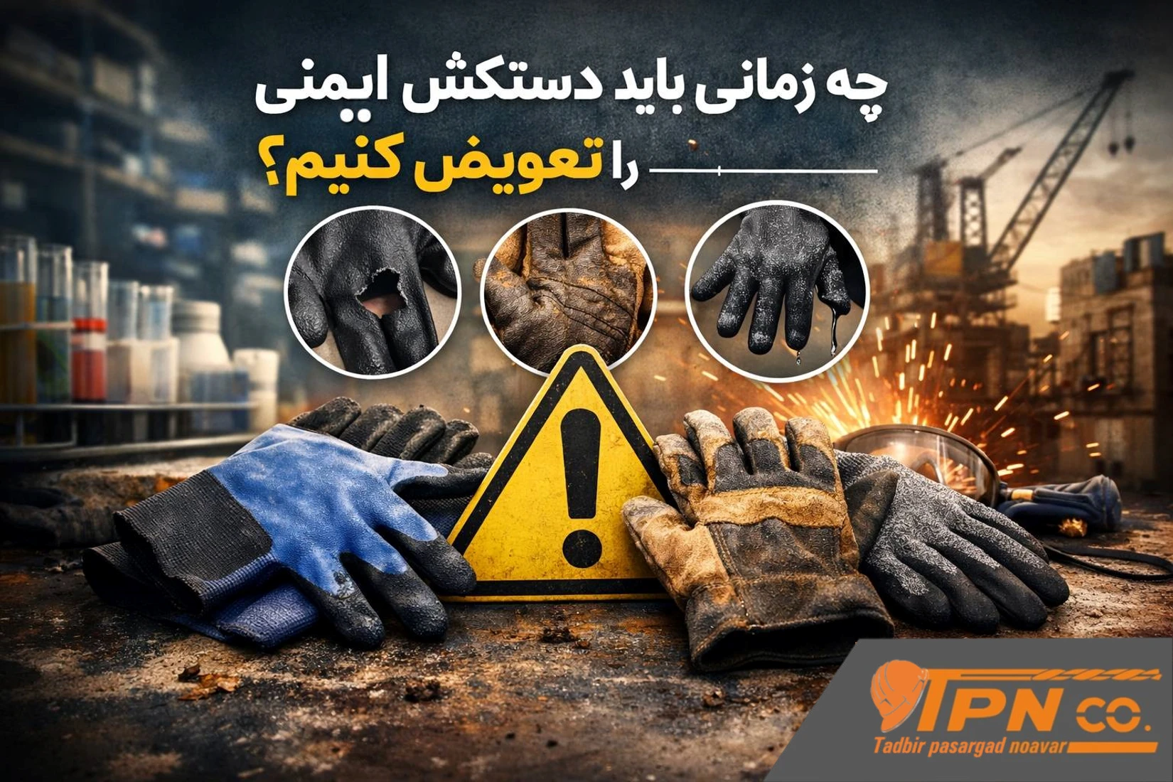 عمر مفید دستکش ایمنی